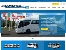 Tablet Screenshot of jandkcoaches.co.uk